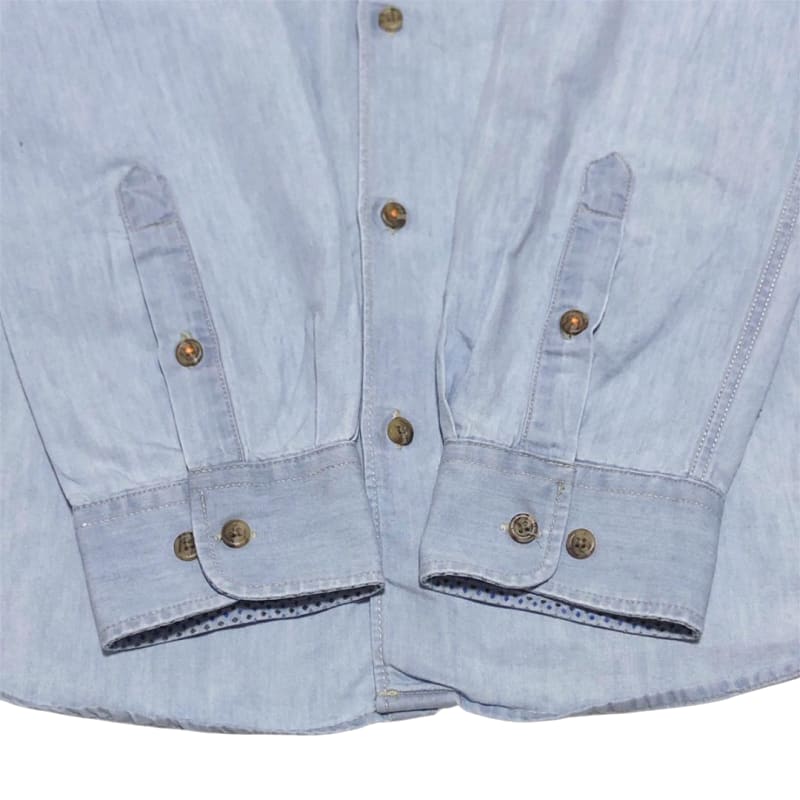 Denmark ONLY&SONS Chambray Slim Denim Shirt XL