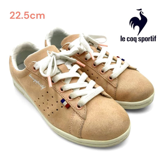 Le Coq Sportif Sneakers 22.5cm Pink Suede Women's