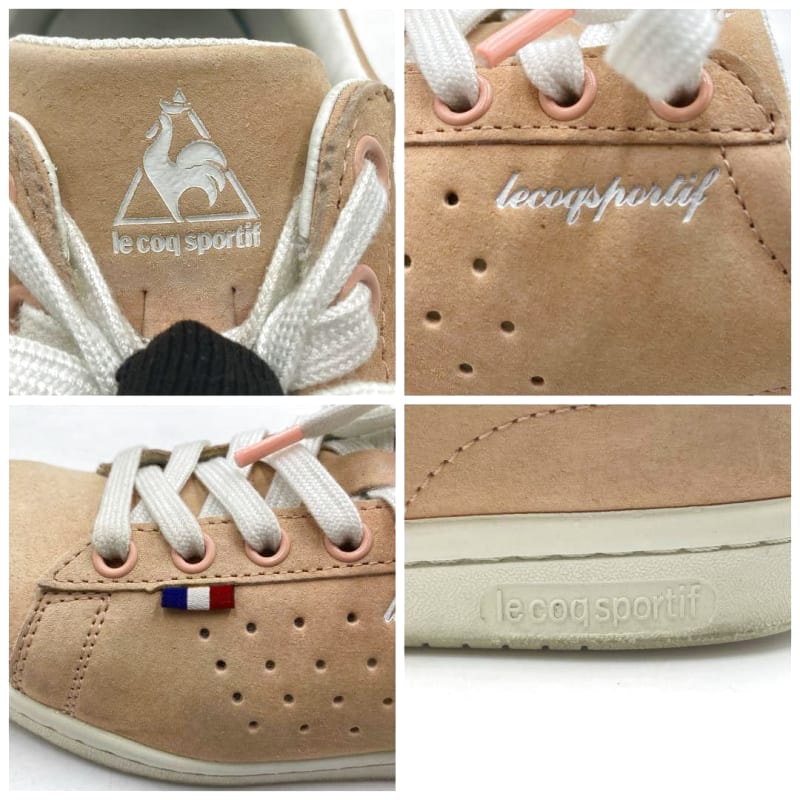 Le Coq Sportif Sneakers 22.5cm Pink Suede Women's