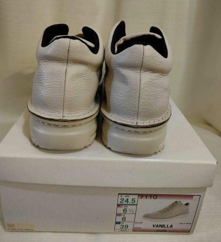 Maile Leather Sneakers Comfort Shoes 24.5cm