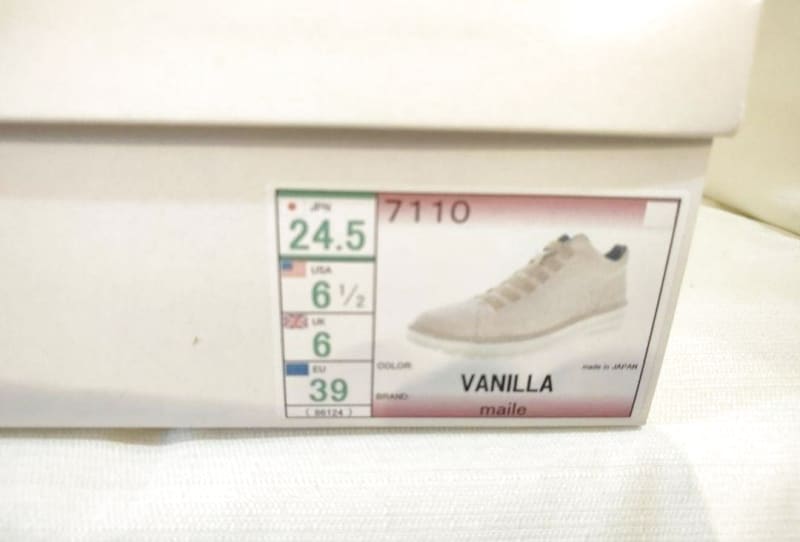Maile Leather Sneakers Comfort Shoes 24.5cm