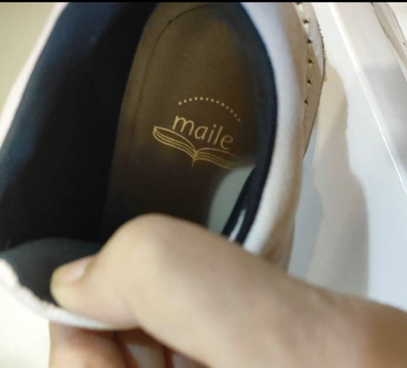 Maile Leather Sneakers Comfort Shoes 24.5cm