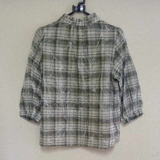 Shimamura Sun Protection Shirt Women's M Check Pattern