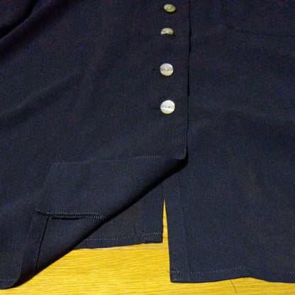 Short Sleeve Shirt Black Casual Open Collar