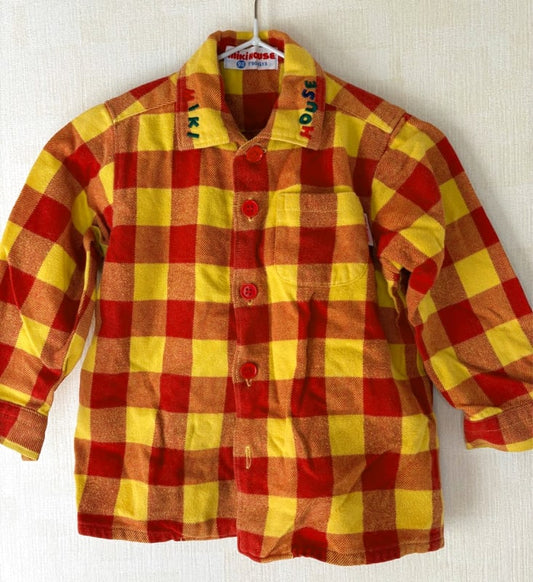 Miki House Long Sleeve Checkered Shirt 90