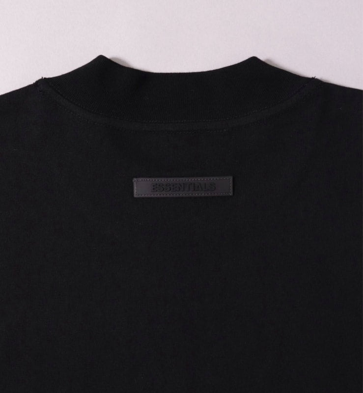 Essentials Long Sleeve T-Shirt Black Logo Print