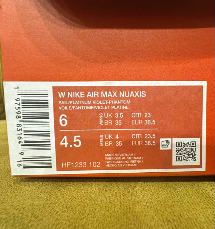Excellent Condition Nike Air Max Nuaxis 23cm