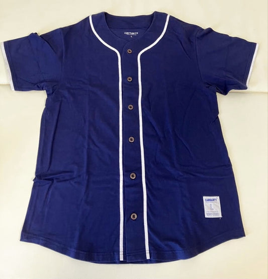 Carhartt WIP Baseball Shirt Navy Size L