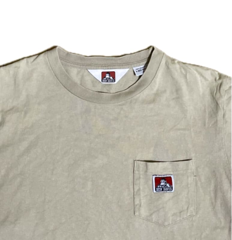 Ben Davis Short Sleeve T-Shirt M Beige