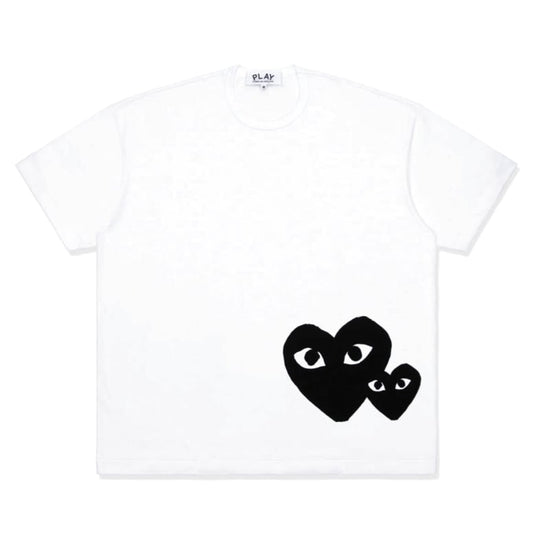 Play Comme Des Garçons Oversized T-Shirts Black Heart