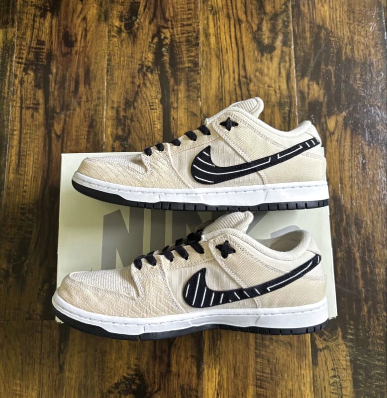 Albino & Preto × Nike SB Dunk Low Pro QS Pearl White 26.5cm