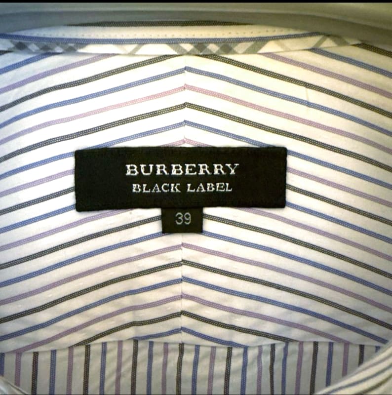 Burberry Black Label Long Sleeve Striped Shirt