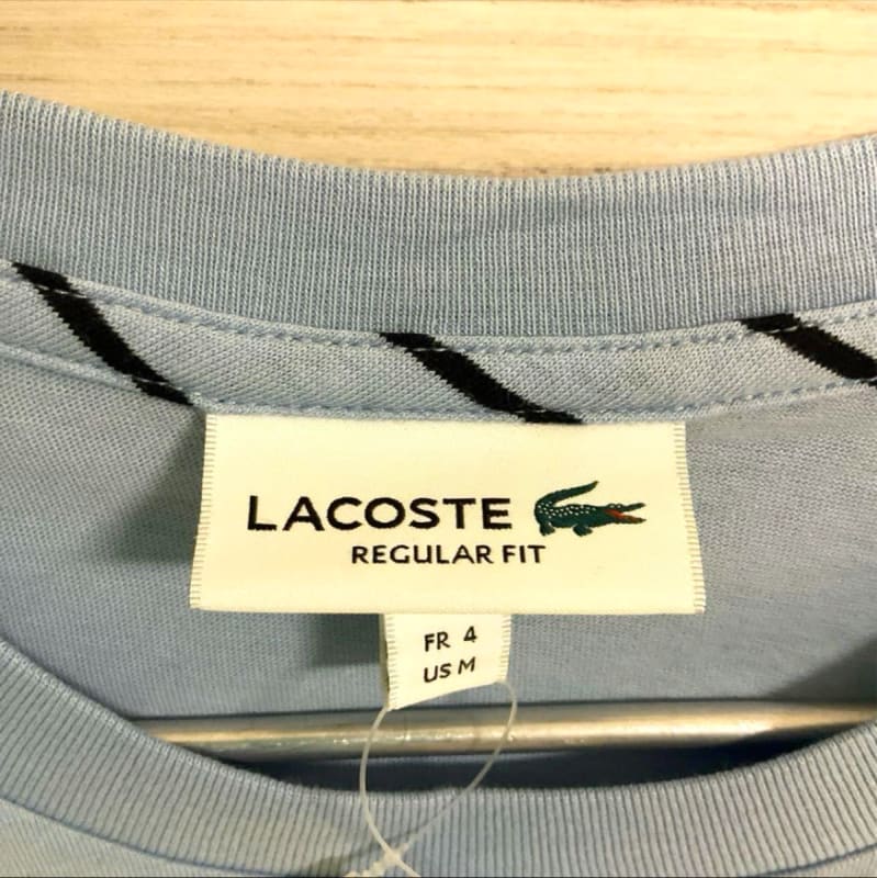 Lacoste Classic Fit Pocket T-Shirt Size M Light Blue