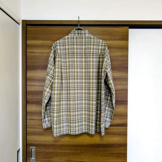 Ships Regular Collar Long Sleeve Shirt Check Pattern XL
