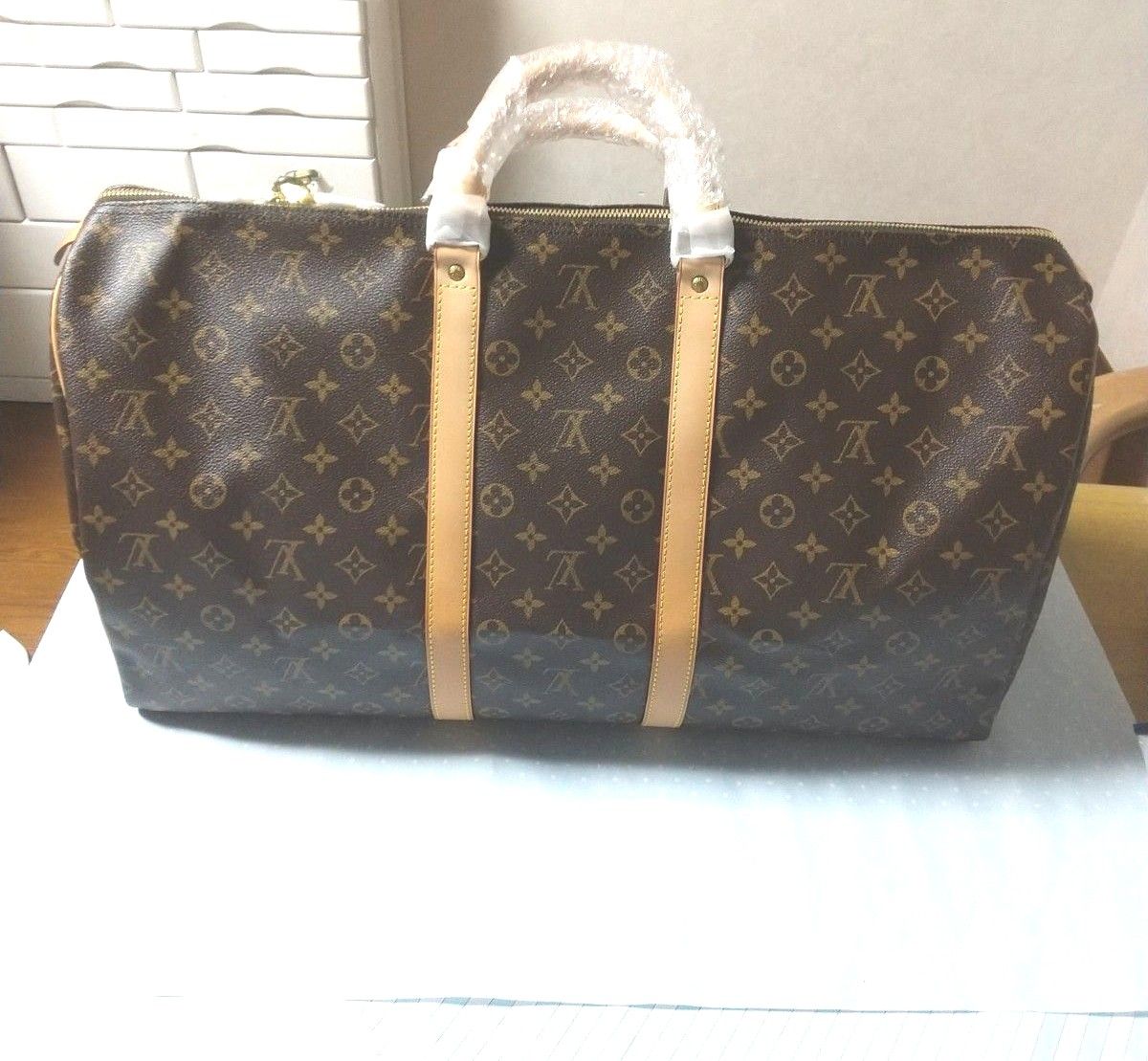 Louis Vuitton Monogram Keepall 55 Boston Travel Bag