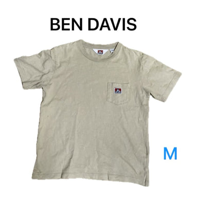 Ben Davis Short Sleeve T-Shirt M Beige