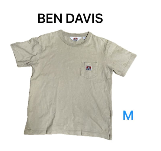 Ben Davis Short Sleeve T-Shirt M Beige