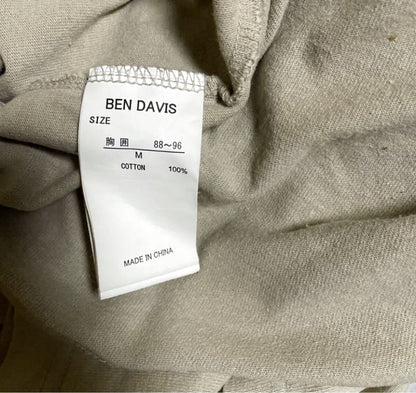 Ben Davis Short Sleeve T-Shirt M Beige