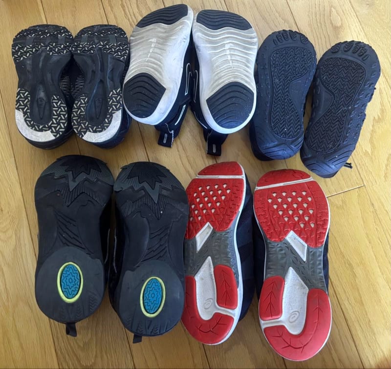 Kids Shoes Sneakers & Marine Shoes 5-Piece Set