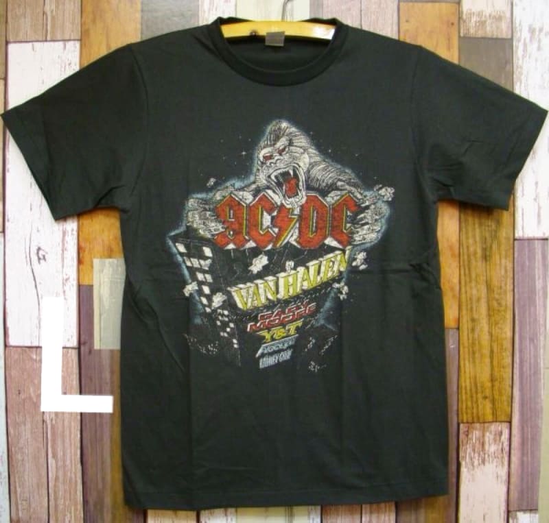 ACDC Vintage Style T-Shirt Black L