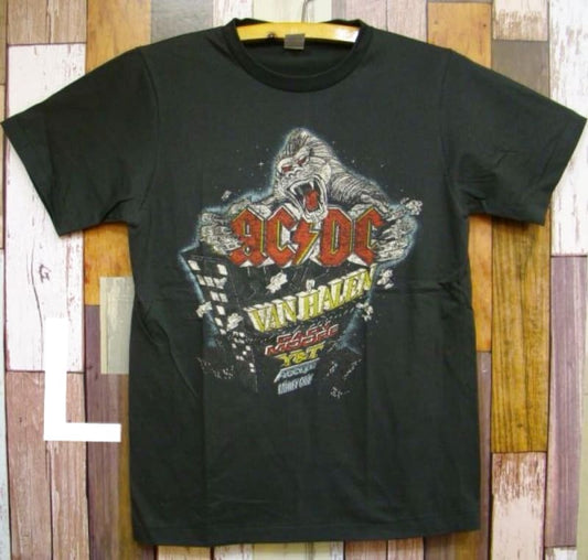 ACDC Vintage Style T-Shirt Black L