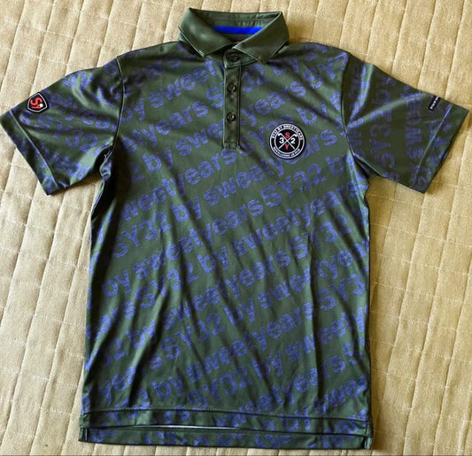 SY32 By Sweetyears Pattern Polo Shirts Golf Short Sleeve Polo Shirt