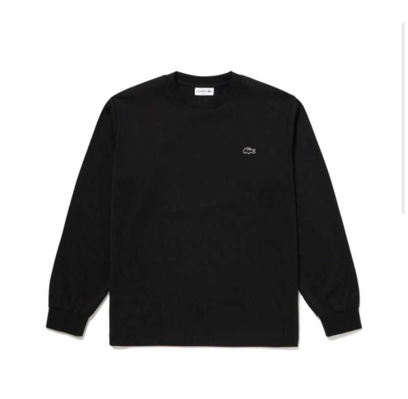 Lacoste Long Sleeve T-Shirt Black