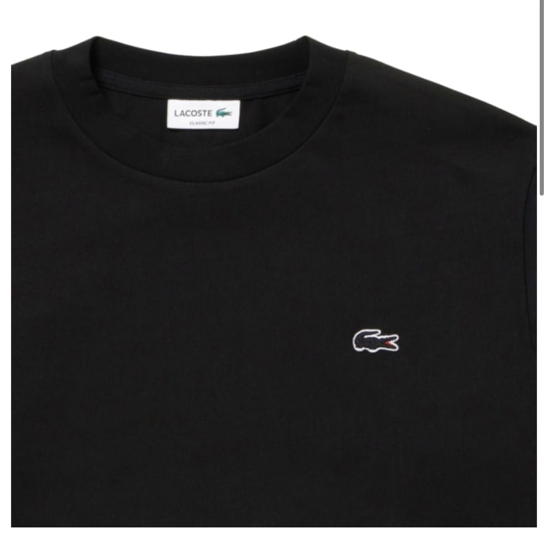 Lacoste Long Sleeve T-Shirt Black