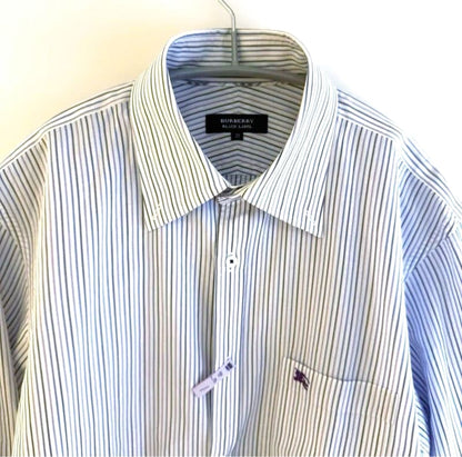Burberry Black Label Long Sleeve Striped Shirt