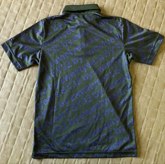 SY32 By Sweetyears Pattern Polo Shirts Golf Short Sleeve Polo Shirt