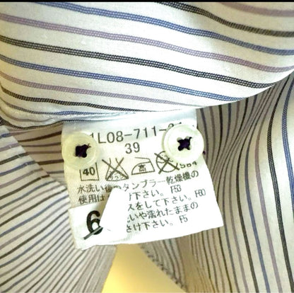 Burberry Black Label Long Sleeve Striped Shirt