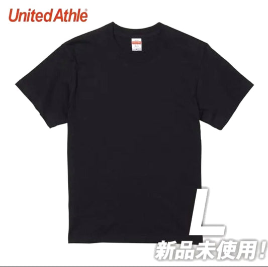 United Athle High-Quality T-Shirt L Black 5001-01 100% Cotton