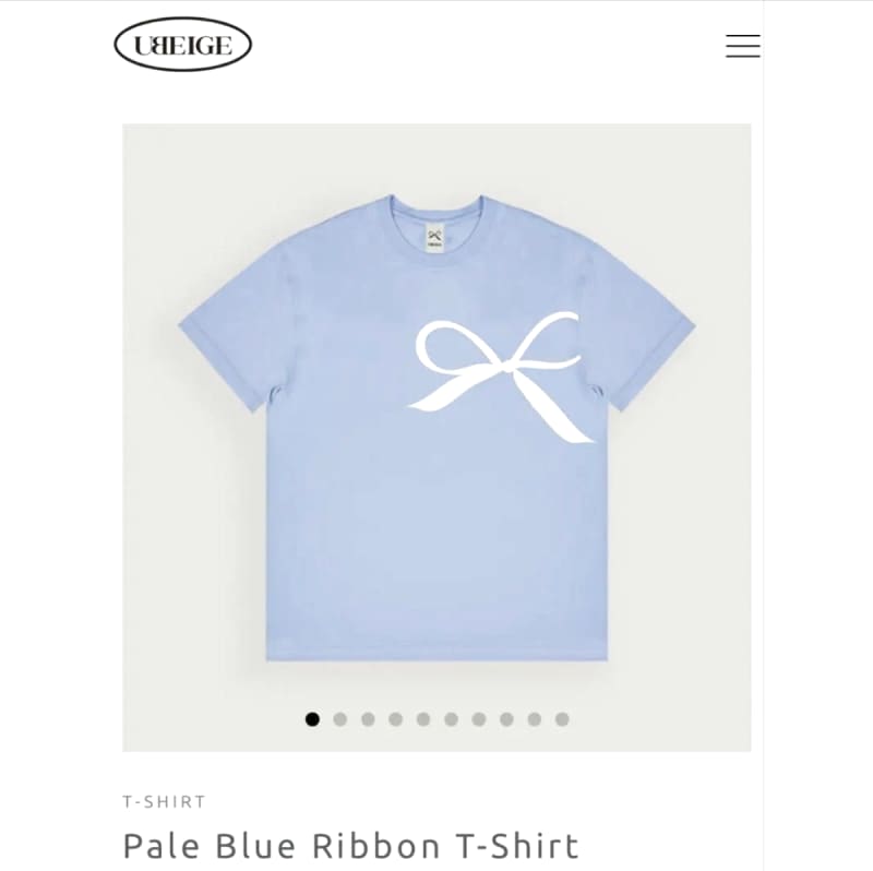 Ubeige Ribbon T-Shirt New