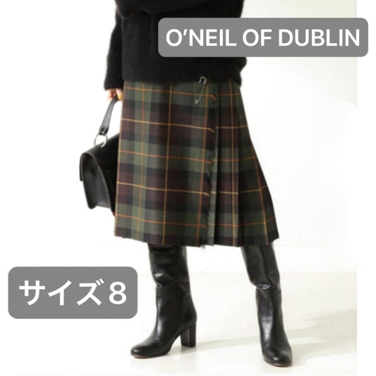 O Neil of Dublin Middle Kilt Skirt in Derrycnw Size 8