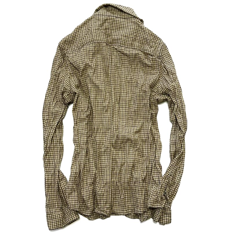 Junhashimoto Wrinkle Check Hook Shirts Size 4