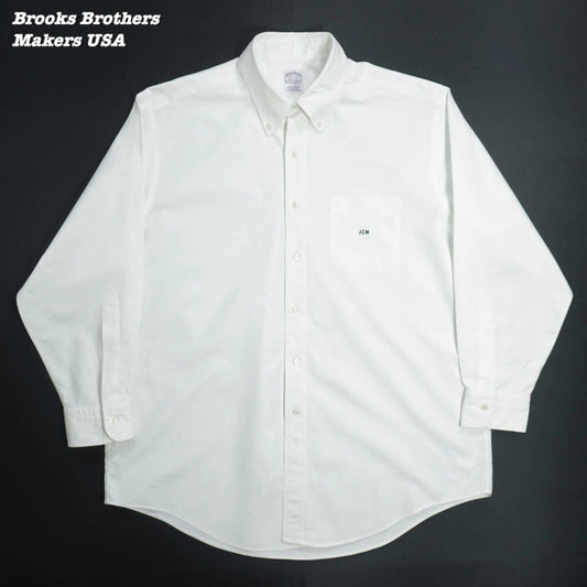 Brooks Brothers Button Down Shirt 17.5-33 White
