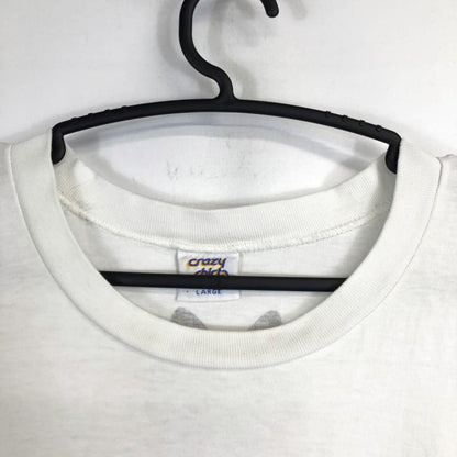 90s Crazy Shirts Cribbin Cat Drawing T-Shirt L Size