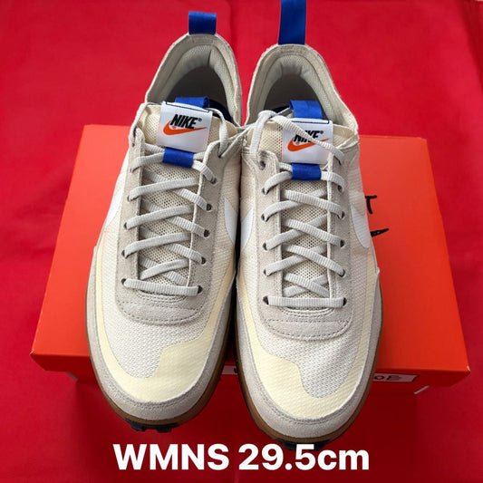 Used Tom Sachs x NikeCraft Women's General Purpose Shoe in beige color, minimalist design with rugged sole.