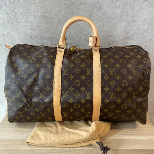 Louis Vuitton Keepall 50 Monogram Boston Bag