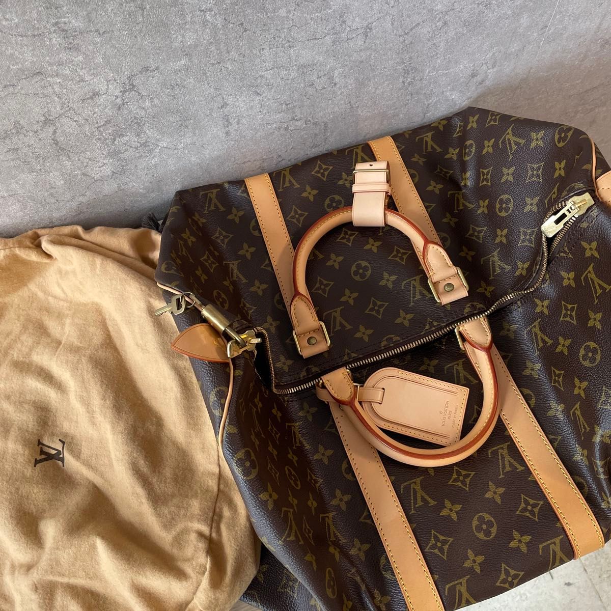 Louis Vuitton Keepall 50 Monogram Boston Bag