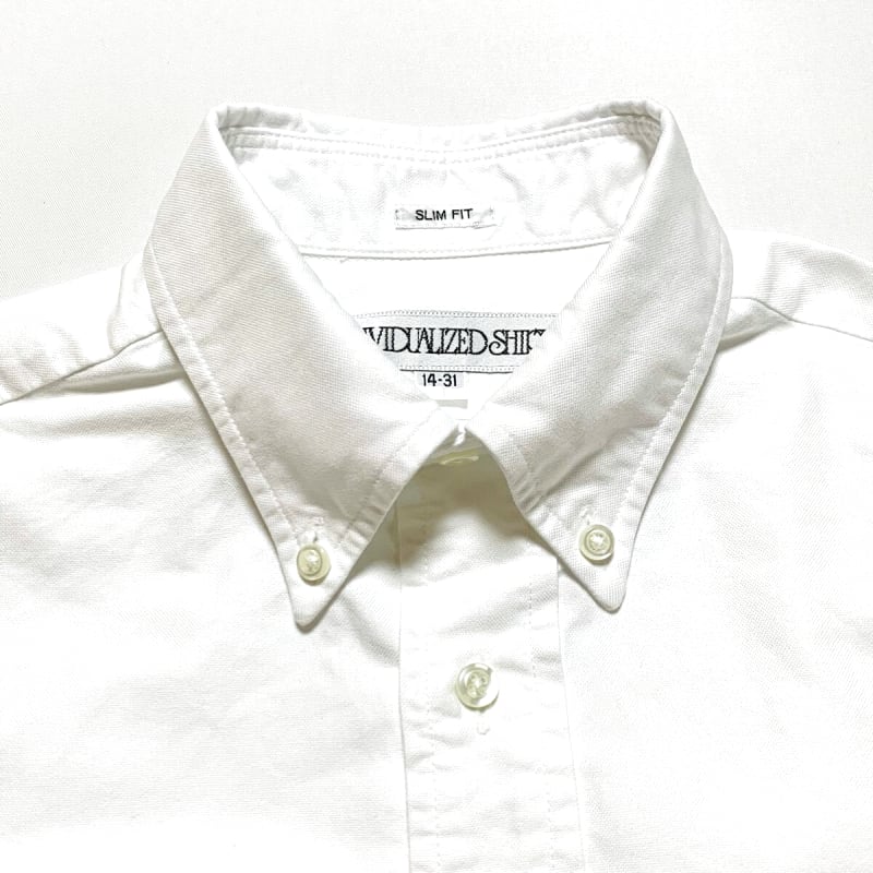 Individualized Shirts Slim Fit Oxford BD Shirt White