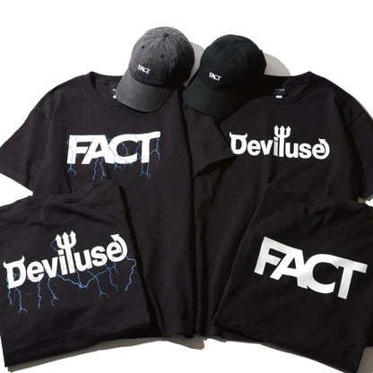 Volt Logo T-Shirts FACT×Deviluse Black L New
