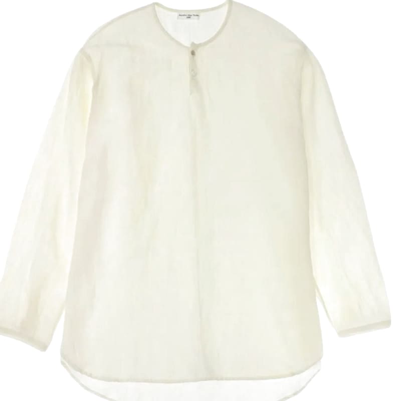 Aquellos Ojos Verdes BISHU Sleeping Shirts Linen Rayon Wool