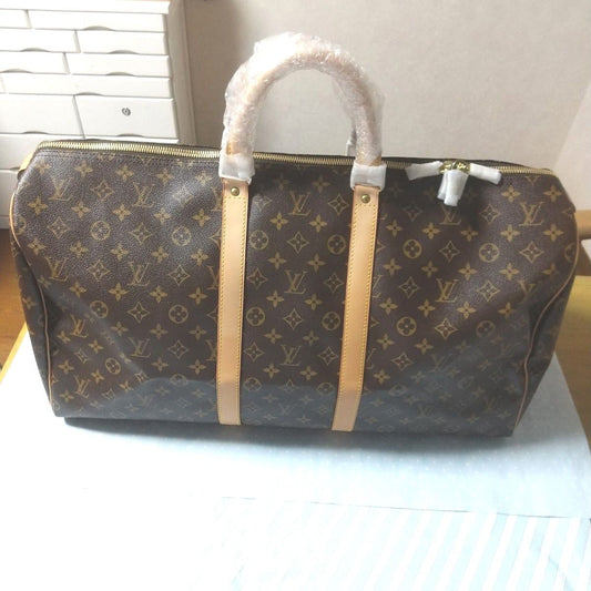 Louis Vuitton Monogram Keepall 55 Boston Travel Bag
