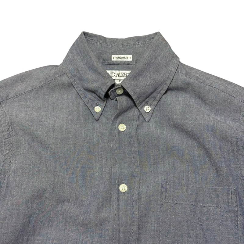 Individualized Shirts Indigo Cotton Shirt Men's 14