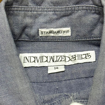 Individualized Shirts Indigo Cotton Shirt Men's 14