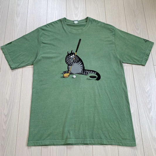 90s Crazy Shirts Krivan Cat Vintage Big Logo T-Shirt