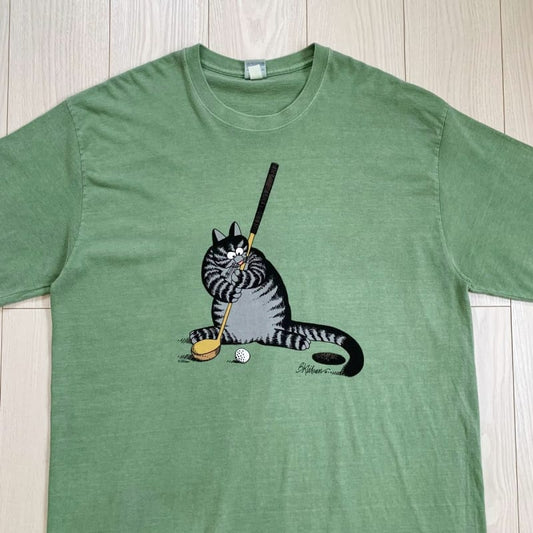 90s Crazy Shirts Krivan Cat Vintage Big Logo T-Shirt