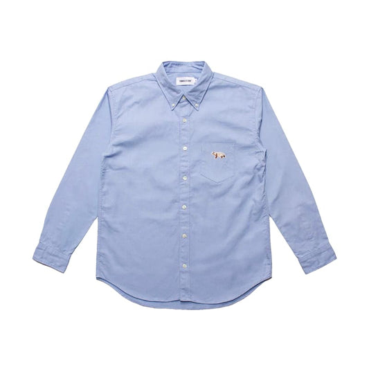 Tanuki Studio Sideways Oxford Shirts Light Blue