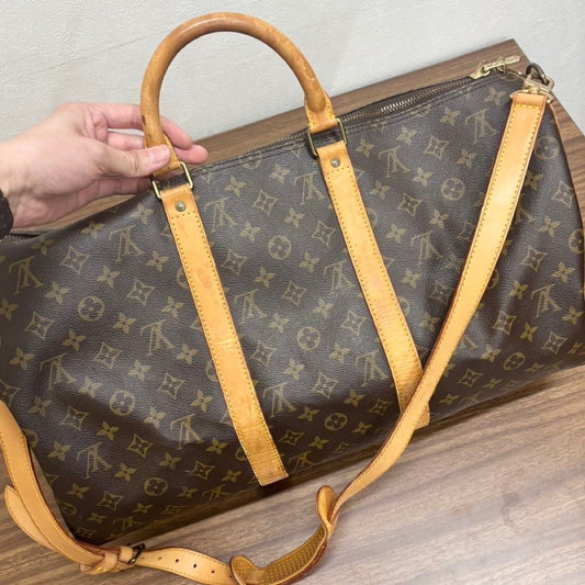 Louis Vuitton Keepall 50 Monogram Bandouli re Travel Bag M41416